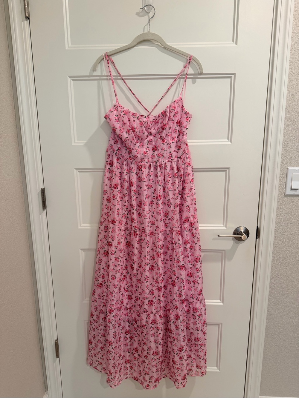 NWT Altar’d State Brooklynn Maxi Dress in Pink Multi, size XL